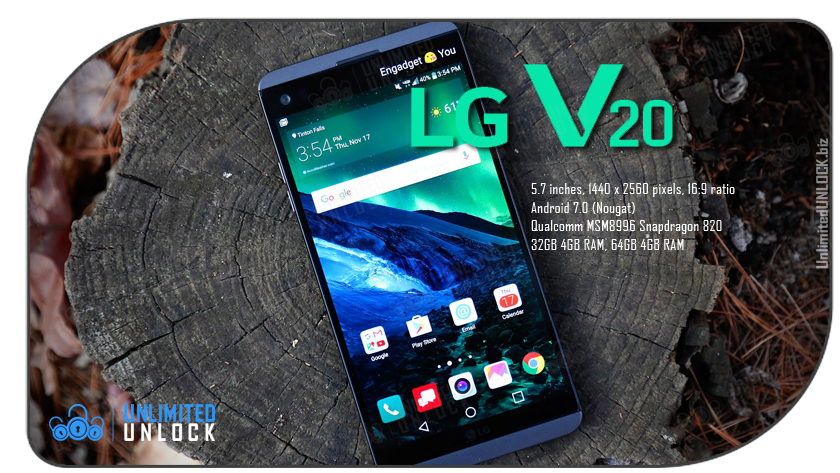 Factory Unlock LG V20 via IMEI Code or Remote USB