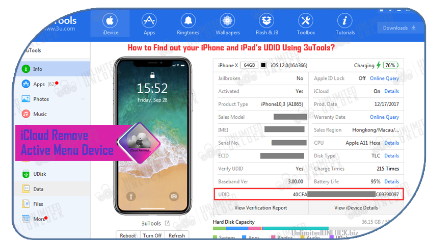 How to remove the iCloud account from Active Menu iPhone / iPad