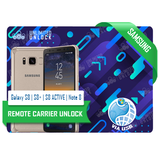 Samsung Galaxy S8 | S8+ | S8 ACTIVE | Note 8 Remote USB Carrier Unlock Update