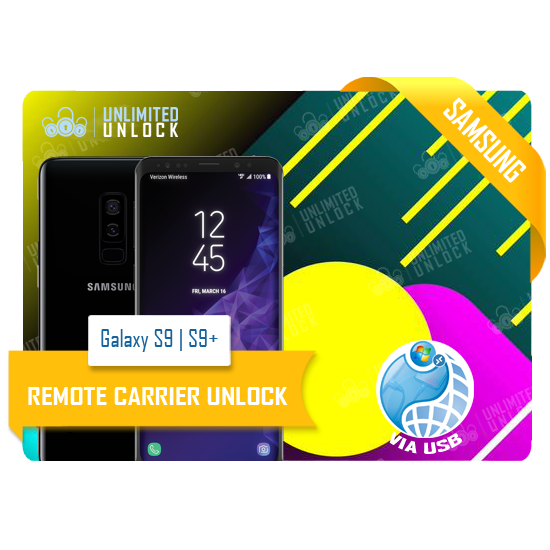 Samsung Galaxy S9, S9+, G960U/U1, G965U/U1 Remote USB Carrier Unlock